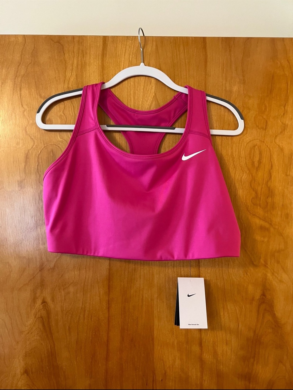 Nike Swoosh Sports Bra Hot Pink Activewear Yoga NWT Women’s Size 1X
